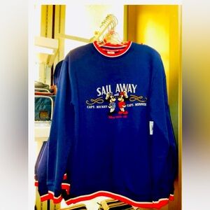 NWT: DISNEY CRUISE LINE SWEATSHIRT- “SAIL AWAY” (can only get on Disney Cruises)